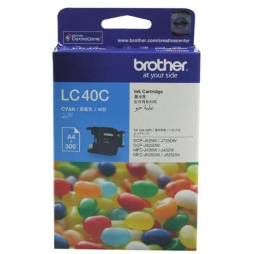 image of Brother LC40C Cyan Ink Cartridge
