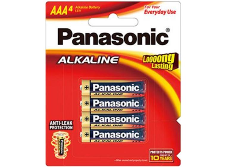 product image for Panasonic AAA Alkaline Battery 4 Pack