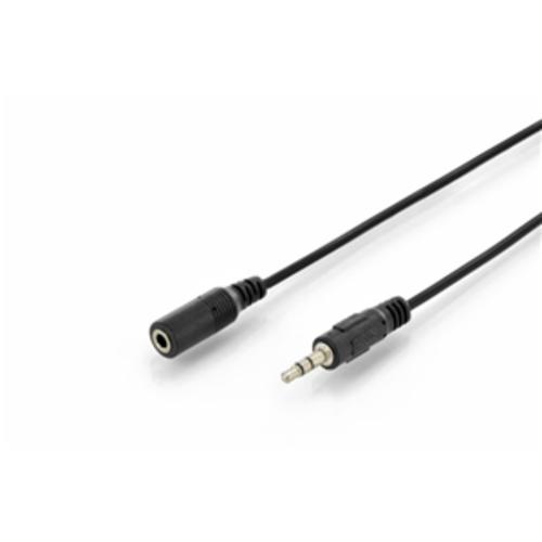 image of Digitus 3.5mm (M) to 3.5mm (F) 1.5m Stereo Audio Extension Cable