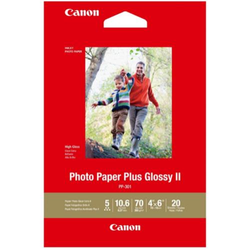 image of Canon PP-301 4x6 Glossy II 275gsm Photo Paper - 20 Sheets