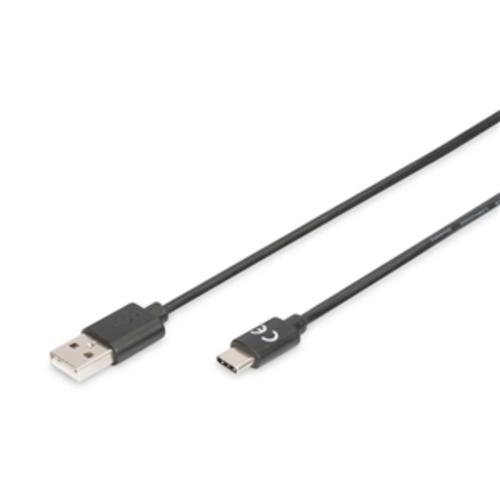 image of Digitus USB Type-C (M) to USB Type A (M) 1.8m Connection Cable