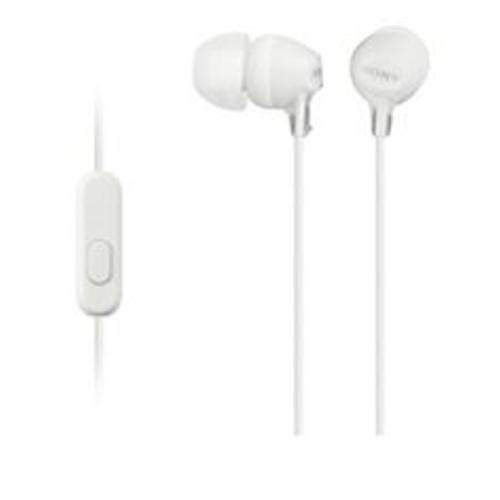 image of Sony MDREX15APW In Ear Headphone w/Smart Phone Control White