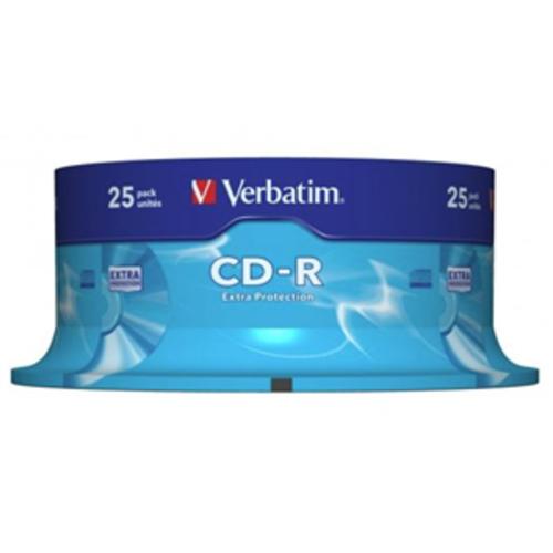 image of Verbatim CD-R 700MB 52x 25 Pack on Spindle