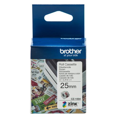 image of Brother CZ-1004 25mm Printable Roll Cassette