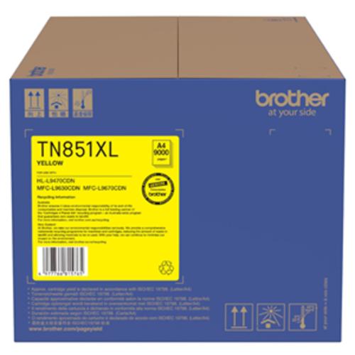 image of Brother TN851XLY Yellow High Capacity Toner