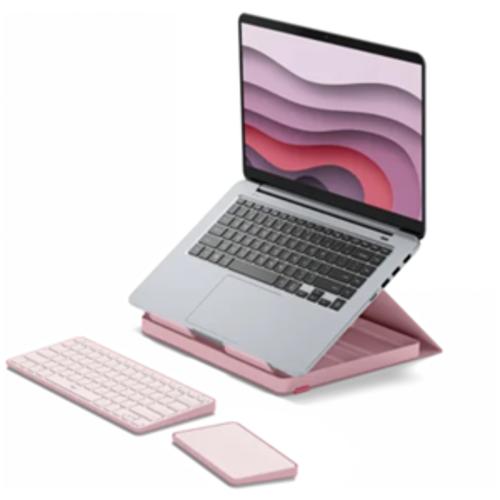 image of Logitech Casa Pop-Up Laptop Desk - Pink