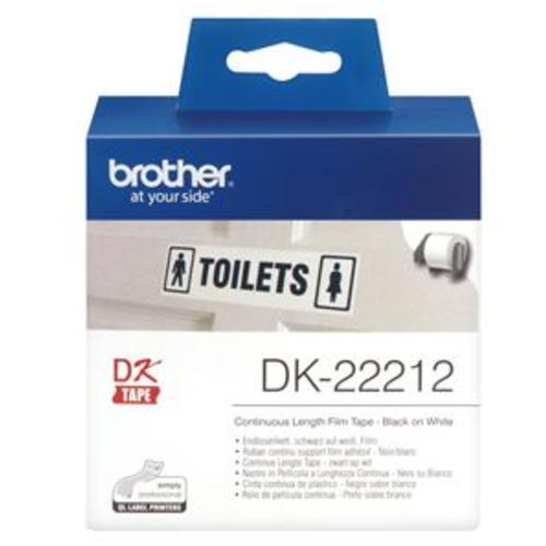 image of Brother DK22212 Continuous Length Film Tape 62mm x 15.24m