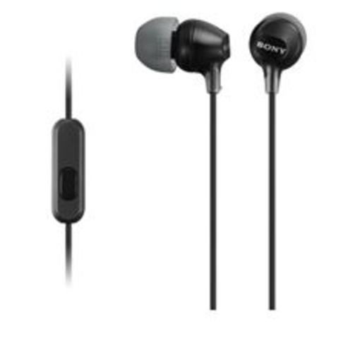 image of Sony MDREX15APB In Ear Headphone w/Smart Phone Control Black