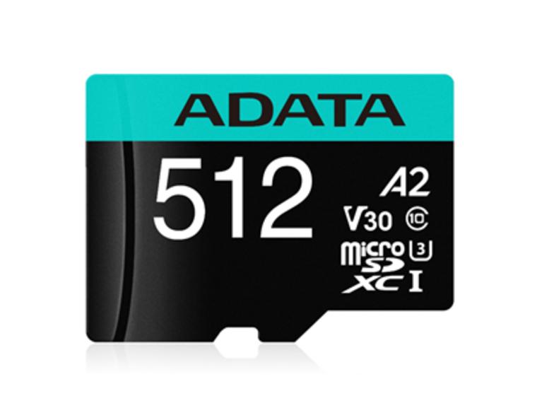product image for ADATA Premier Pro microSDXC UHS-I U3 A2 V30 Card with Adapter 512GB
