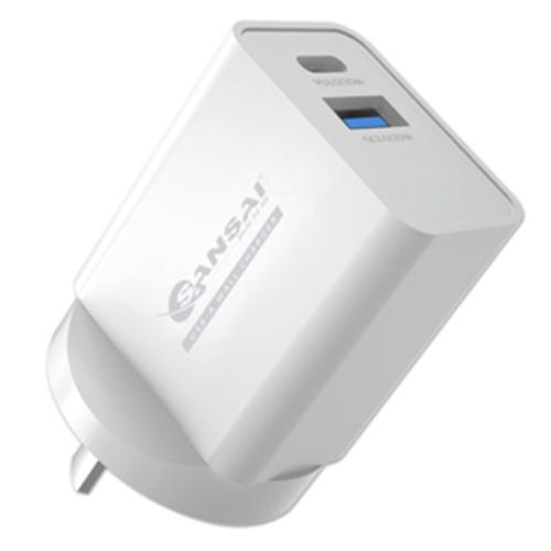 image of Sansa 20W USB C + A Wall Charger