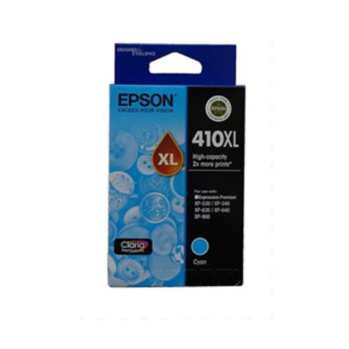 image of Epson 410XL Cyan High Yield Ink Cartridge