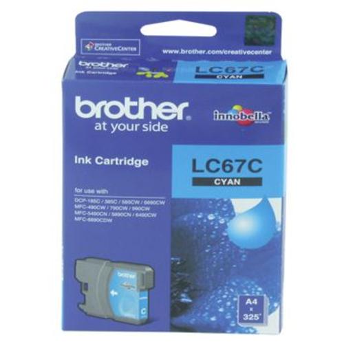 image of Brother LC67C Cyan Ink Cartridge