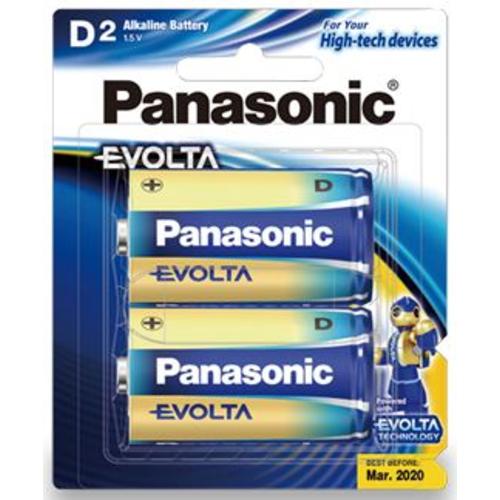 image of Panasonic Evolta D Alkaline Battery 2 Pack
