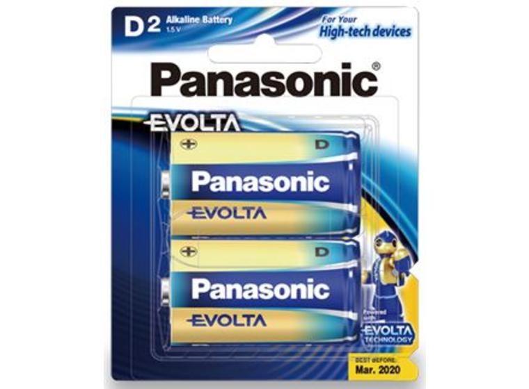 product image for Panasonic Evolta D Alkaline Battery 2 Pack
