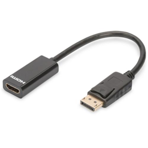 image of Ednet DisplayPort v1.2 (M) to HDMI Type A (F) 0.15m Adapter Cable