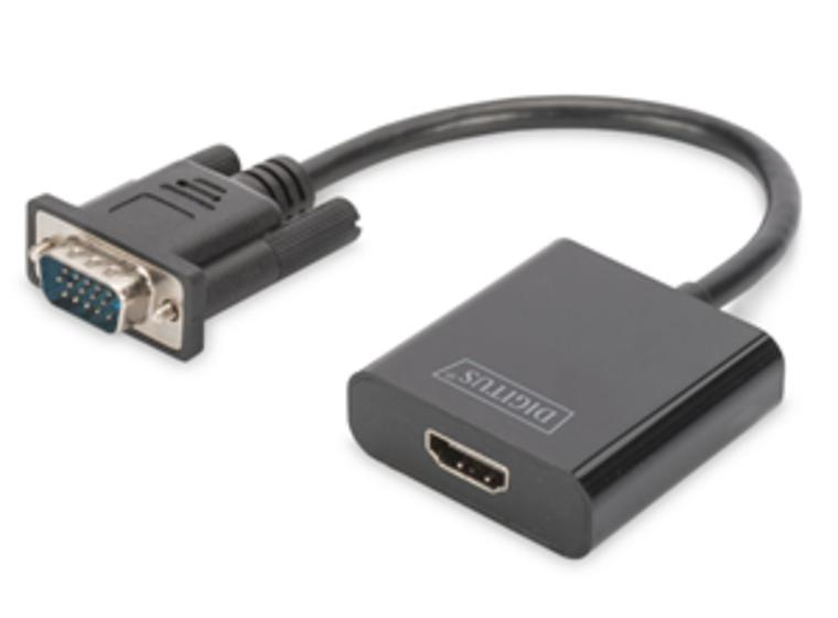 product image for Digitus VGA to HDMI Video Adapter Full HD + Audio .15m