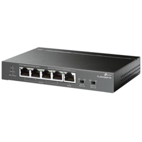 image of TP-Link SG1005P-PD 5 Port Gigabit Switch PoE Powered