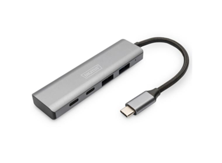product image for DIGITUS USB-C 4 Port HUB, 2x USB A + 2x USB-C 