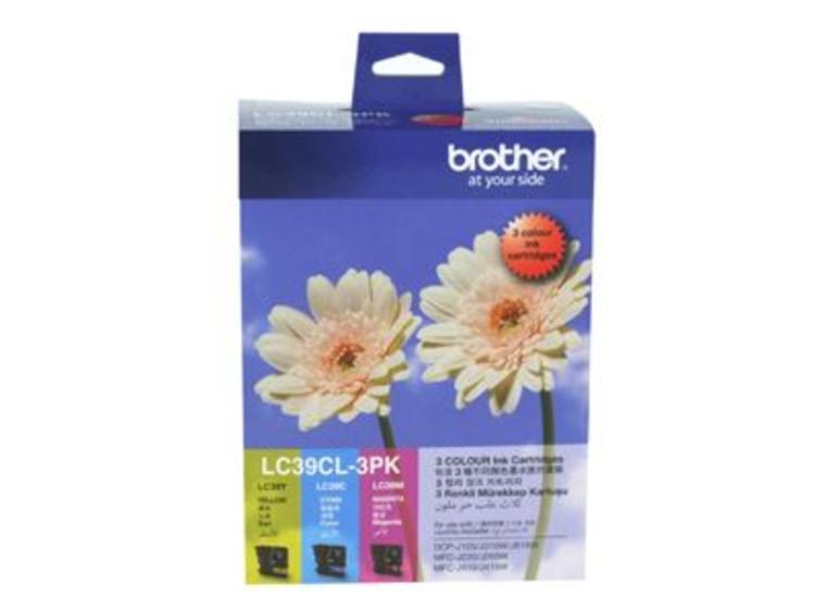 product image for Brother LC39CL3PK CMY Colour Ink Cartridges (Triple Pack)