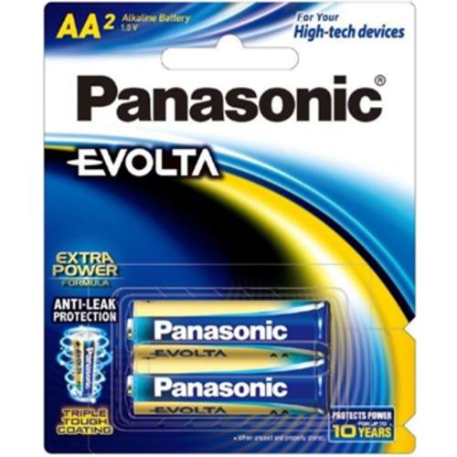image of Panasonic Evolta AA Alkaline Battery 2 Pack