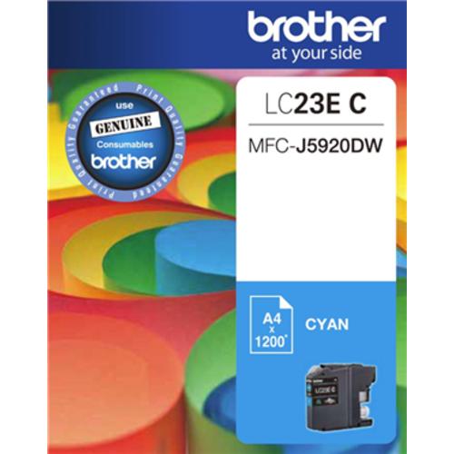 image of Brother LC23EC Cyan Ink Cartridge