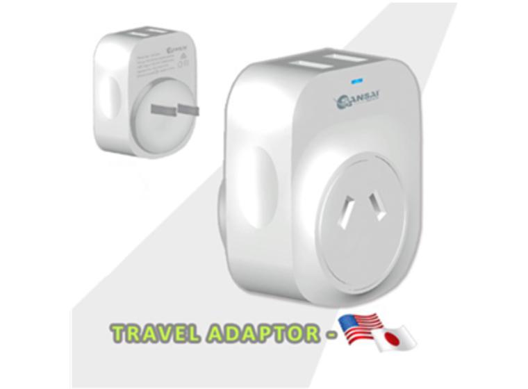 product image for Sansai Outbound USB Travel Adapter - NZ/AU to Japan Plug