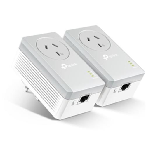 image of TP-Link TL-PA4010PKIT AV600 Powerline Kit with Dual Pass Through