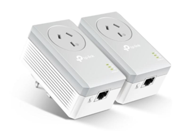 product image for TP-Link TL-PA4010PKIT AV600 Powerline Kit with Dual Pass Through