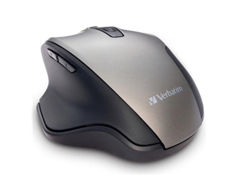 product image for Verbatim Silent Ergonomic Wireless Blue LED Mouse - Graphite