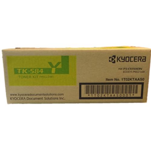 image of Kyocera TK-584Y Yellow Toner