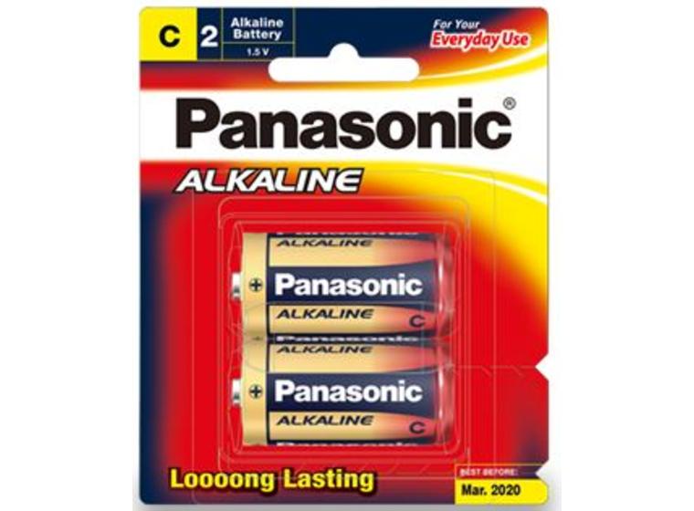product image for Panasonic C Alkaline Battery 2 Pack