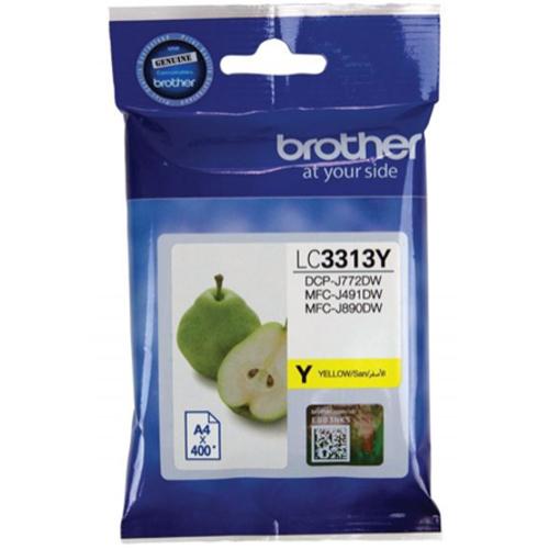 image of Brother LC3313y Yellow Ink Cartridge High Yield