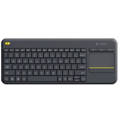 image of Logitech K400 Plus Wireless Keyboard with Touch Pad Black