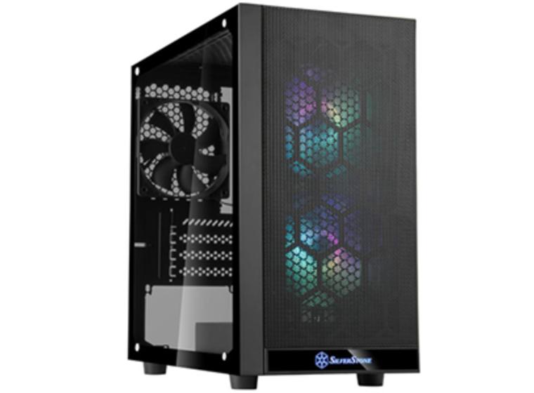 product image for SilverStone PS15B-PRO mATX MiniTower Case Black Tempered Glass
