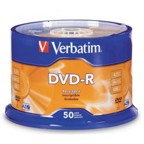 image of Verbatim DVD-R 4.7GB 16x 50 Pack on Spindle