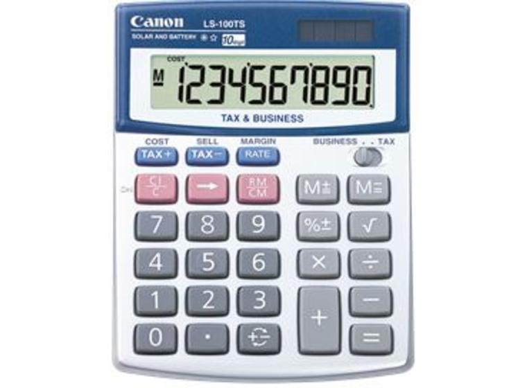 product image for Canon LS100TS Solar & Battery 10 Digit Calculator