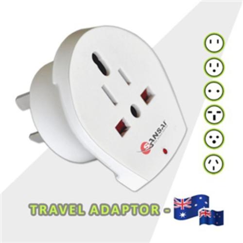 image of Sansai Inbound Travel Adapter - US/UK/EU to AU/NZ Plug .