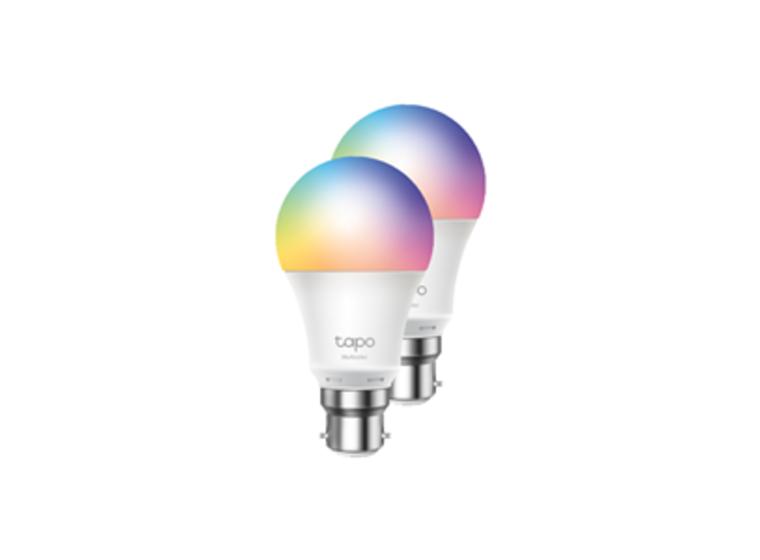 product image for TP-Link L530B Tapo Smart Wi-Fi LED Bulb 16M Colours B22 Twin Pack