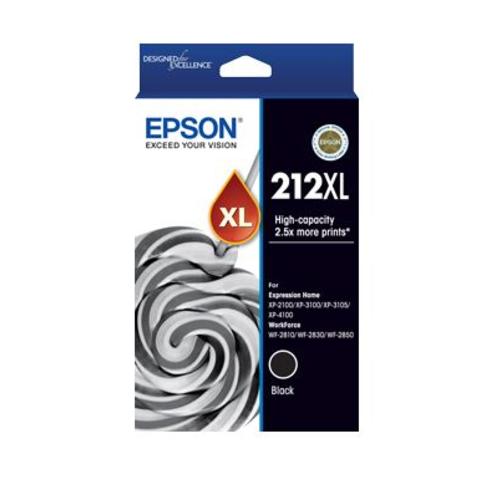 image of Epson 212XL Black High Yield Ink Cartridge